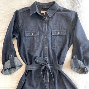 Loft Chambray Shirt Dress
